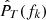 $ {\hat{P}}_T(f_k) $
