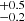 $ ^{+0.5}_{-0.2} $