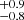 $ ^{+0.9}_{-0.8} $