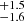 $ ^{+1.5}_{-1.6} $