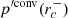 $ p^{\prime\rm conv}(r_c^-) $