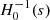 $ H_{0}^{-1}(s) $