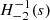 $ H_{-2}^{-1}(s) $