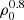 $ \rho_0^{0.8} $