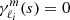 $ \gamma_{\ell_i}^m(s) = 0 $