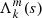 $ \Lambda^{m}_{k}(s) $