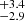 $ ^{+3.4}_{-2.9} $