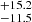 $ ^{+15.2}_{-11.5} $