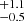 $ ^{+1.1}_{-0.5} $