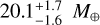 $20.1_{ - 1.6}^{ + 1.7}{M_ \oplus }$
