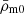 $ \bar\rho_{\mathrm{m0}} $