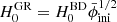 $ H_0^{\mathrm{GR}} = H_0^{\mathrm{BD}} \bar\phi_{\mathrm{ini}}^{1/2} $