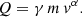 $$ \begin{aligned} Q = \gamma \, m\, v^{\alpha }. \end{aligned} $$