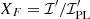 $ X_F=\mathcal{I}^\prime/\mathcal{I}^\prime_{\rm PL} $