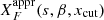 $ X_{F}^{\mathrm{appr}}(s,{\beta},x_{\mathrm{cut}}) $