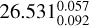$26.531_{0.092}^{0.057}$