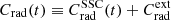$ C_{\mathrm{rad}}(t) \equiv C^{\mathrm{SSC}}_{\mathrm{rad}}(t) + C^{\mathrm{ext}}_{\mathrm{rad}} $