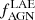 $ f_{\mathrm{AGN}}^{\mathrm{LAE}} $