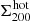 $ \Sigma^{\mathrm{hot}}_{\mathrm{200}} $
