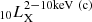 $ _{\mathrm{10}} L_{\mathrm{X}}^{\mathrm{2-10keV~(c)}} $