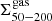 $ \Sigma^{\mathrm{gas}}_{\mathrm{50-200}} $