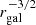 $ r_{\mathrm{gal}}^{-3/2} $