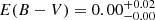 $ E(B - V)=0.00^{+0.02}_{-0.00} $