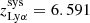 $ z_{\mathrm{Ly}\alpha}^{\mathrm{sys}}=6.591 $