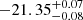 $ -21.35^{+0.07}_{-0.08} $