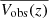 $ \overline{V_{\mathrm{obs}}(z)} $