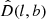 $ \hat{D} (l,b) $
