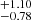 $ ^{+1.10}_{-0.78} $