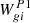 $ W^{P1}_{gi} $