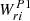 $ W^{P1}_{ri} $