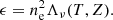 $$ \begin{aligned} \epsilon = n_{\rm e}^{2} \Lambda _{\nu }(T, Z). \end{aligned} $$