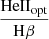 $ \frac{\mathrm{HeII}_{\mathrm{opt}}}{\mathrm{H}\beta} $