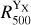 $R_{500}^{{{\rm{Y}}_{\rm{X}}}}$