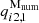 $ q^{\mathrm{M}_{\mathrm{num}}}_{i2,1} $