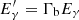 $ E_\gamma^\prime=\Gamma_{\rm b}E_\gamma $