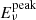 $ E_\nu^{{\rm peak}} $