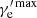 $ \gamma_{\mathrm{e}}^{\prime\,\mathrm{max}} $