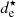 $ d_{\mathrm{e}}^{\star} $