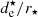 $ d^{\star}_{\mathrm{e}}/r_\star $