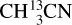 $\[\mathrm{CH}_3^{13} \mathrm{CN}\]$