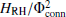$ H_{\rm RH}/\Phi_{\mathrm{conn}}^2 $