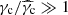 $ \gamma_{\mathrm{c}}/\widehat{\gamma}_{\mathrm{c}}\gg 1 $