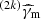 $ ^{(2k)}\widehat{\gamma}_{\mathrm{m}} $