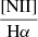 $ \frac{\mathrm{[NII]}}{\mathrm{H\alpha}} $