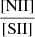 $ \frac{\mathrm{[NII]}}{\mathrm{[SII]}} $