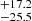 $ _{-25.5}^{+17.2} $